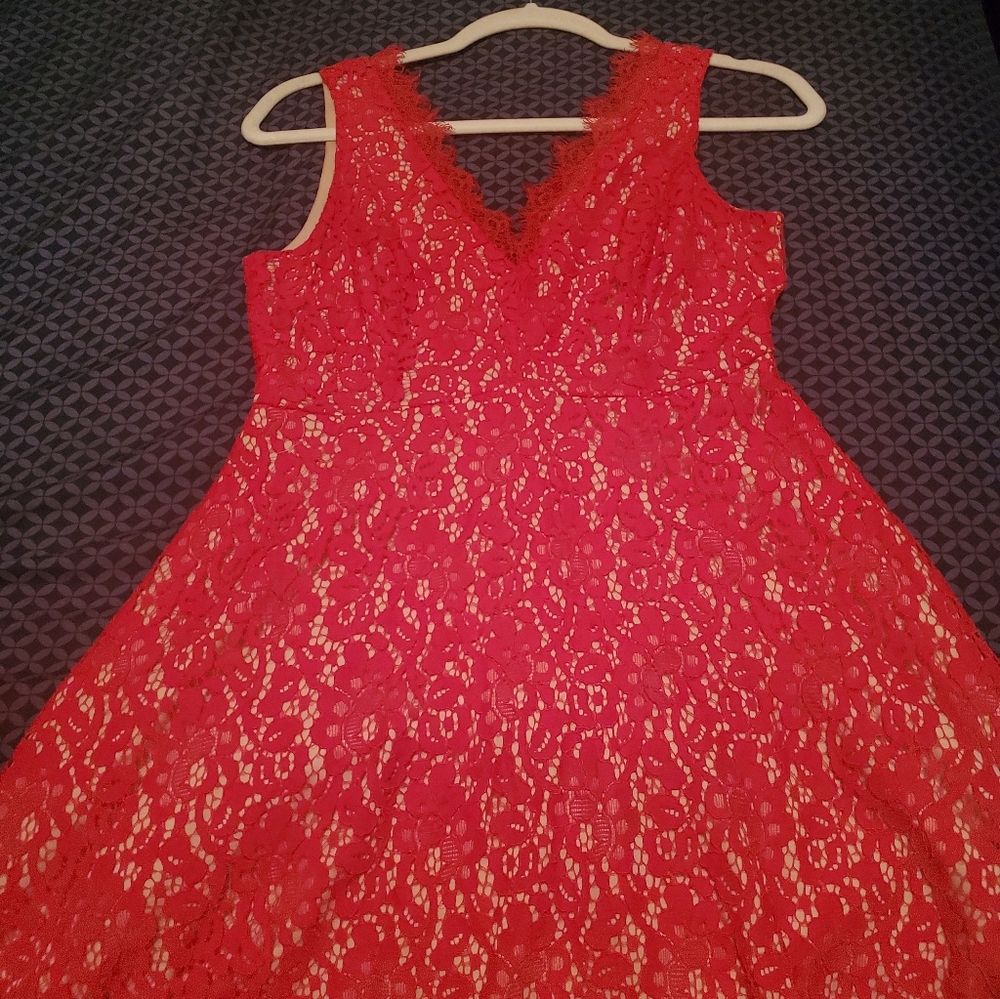 Red Lace Dress